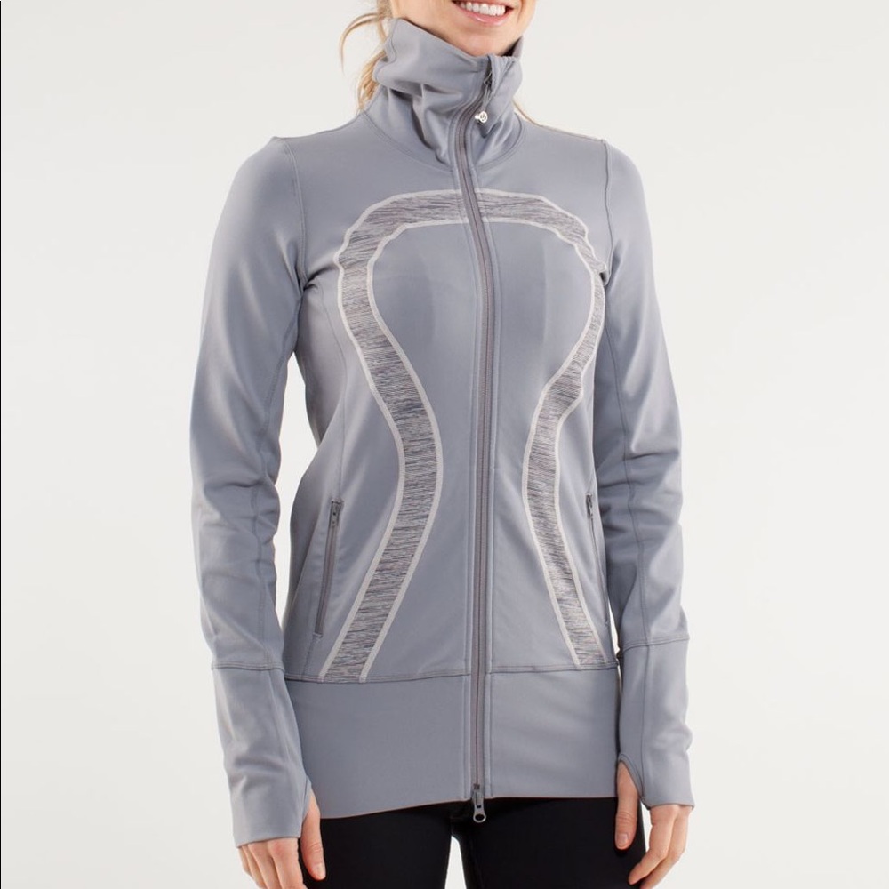 LULULEMON WEE ARE FROM SPACE COAL FOSSIL IN STRIDE JACKET